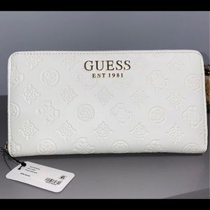 GUESS white wallets for women
